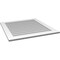 Ekena Millwork Vertical Surface Mount PVC Gable Vent: Non-Functional, w/3-1/2"W x 1"H, Standard Frame, 34"W x 36"H GVPVE34X3601SN - alternate 2